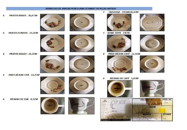 Porcelanas schmidt antigas  +40 anúncios na OLX Brasil