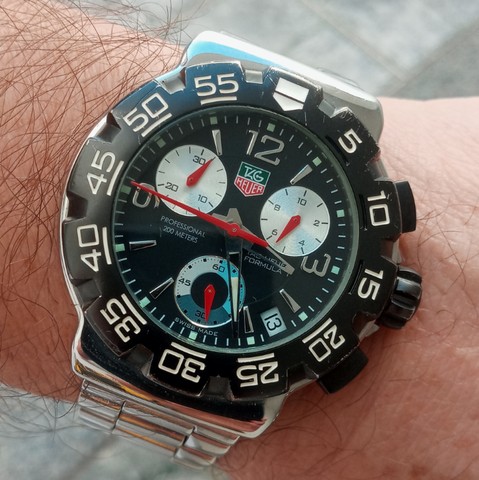 Rel gio original Tag Heuer F rmula 1 swiss made. Acess rios