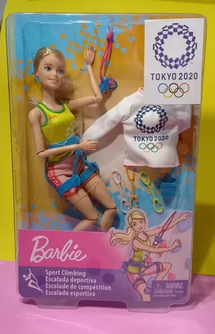 Boneca Esportiva Alpinista Dos Jogos Olímpicos Barbie