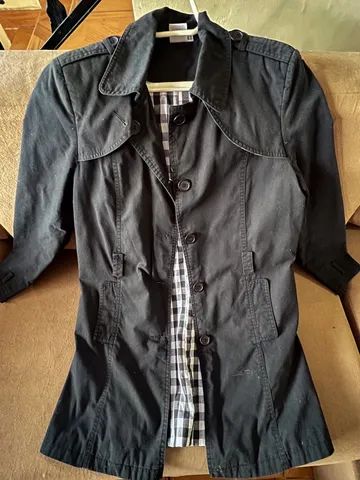 Sobretudo, Trench coat. Preto. Lindo
