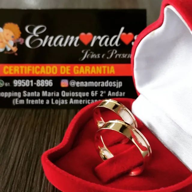 Par de alianças em Ouro 18 k - Foto 5