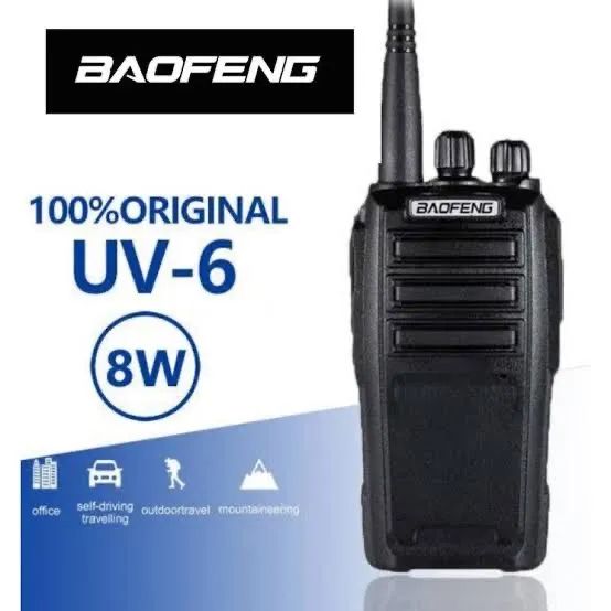 Rádio HT Baofeng UV-6 8W Original - Novo-6 