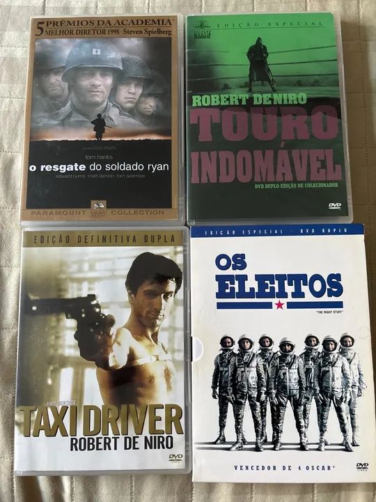 Coleção de DVDs Duplos de filmes clássicos e modernos