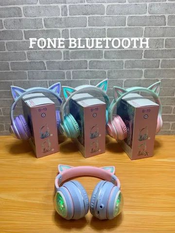 Fone de ouvido bluetooth orelha gatinho  - Foto 2
