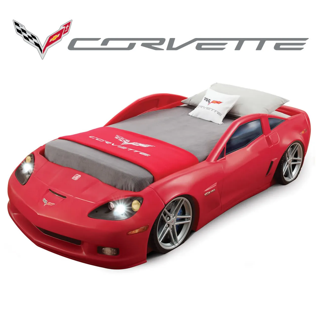 Cama Importada Corvette Step 2 + Baú + colchão infantil bebê + colchão solteiro