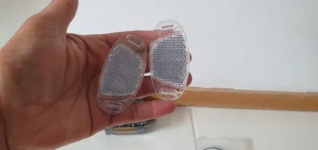 Pedal/Kit Segurança Olho de Gato Refletivos Bike Campainha Retrovisor - Foto 4
