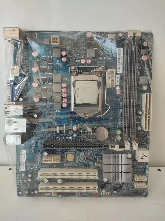 Placa mãe 1155 ECS H6H2-M3 DDR3 com Espelho