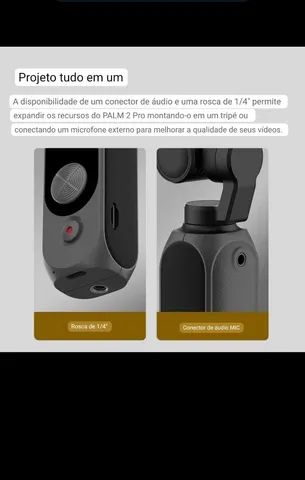 Estabilizador Fimi Palm Pro 2 Filma 4k Gimbal camera - Acessórios