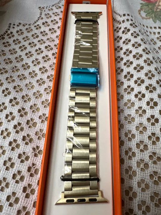 Pulseira metal dourada Apple Watch  - Foto 2