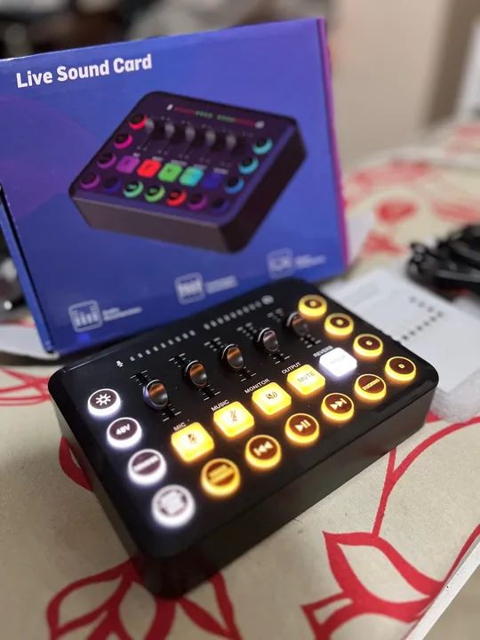Placa de Som para Streamer - Live Sound Card - Foto 3
