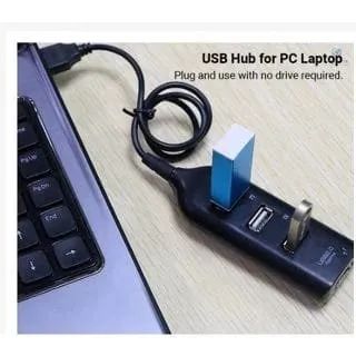Regua Cabo Hub Usb 2.0 4 Portas Extensão Led Usb Pc - Foto 2