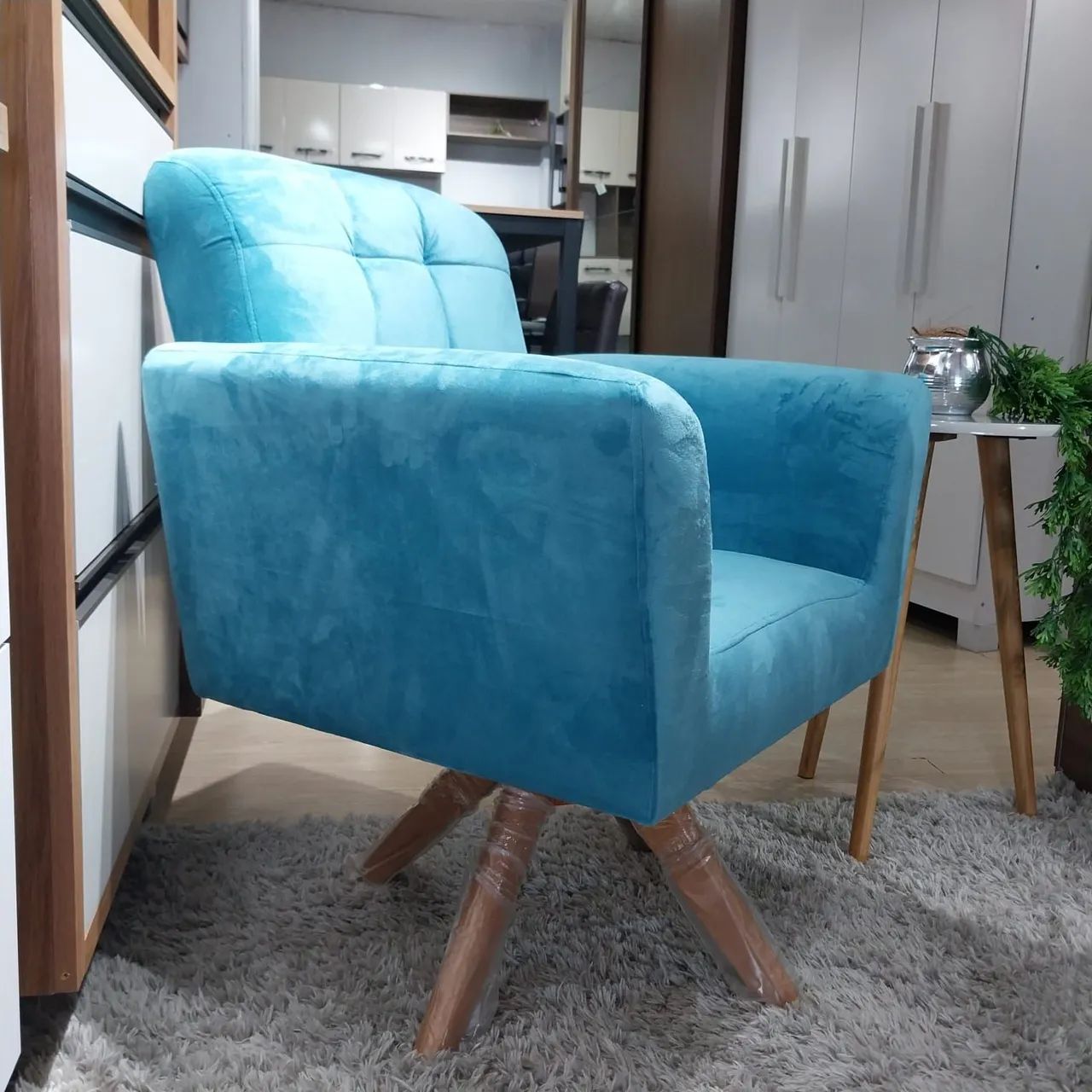 Poltrona macia - Poltrona Giratória - comprou chegou  - Foto 2