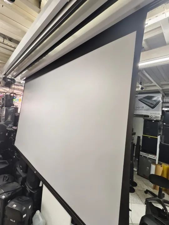 Tela De Projeção Gaia Gbh119 Tensionada Elétrica 119 E Ctl - Foto 2