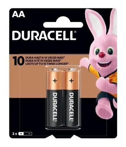 Pilha Alcalina AA Pack Com 2 unidades - Duracell Loja Coimbra Computadores Entrega - Foto 2