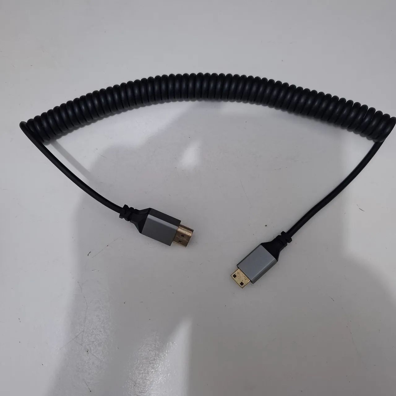 Cabo Hdmi Para Mini Hdmi Espiral Enrolado 60cm/2m