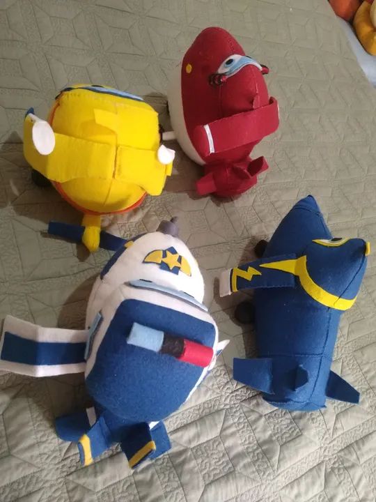 Decoração Feltro 4 aviões Super Wings - Foto 3