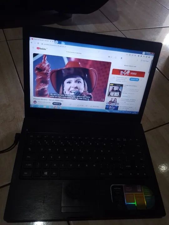 Notebook positivo funcionando 