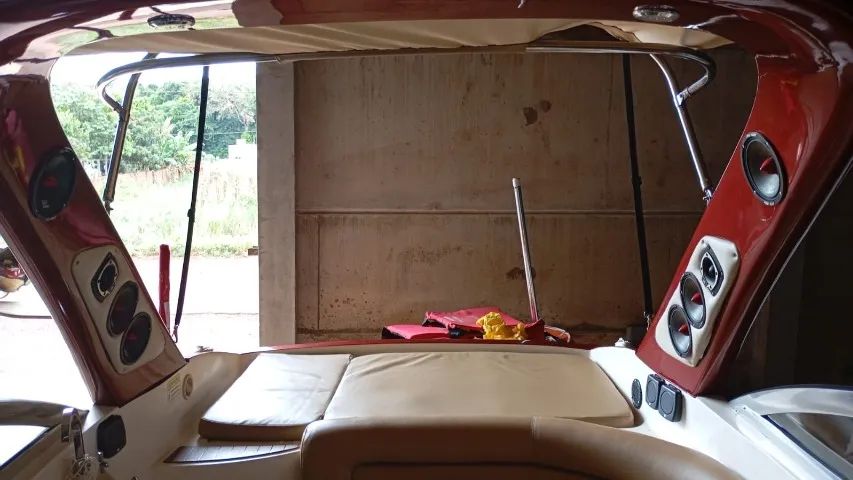 LANCHA FS 230 SCAPARE CABINADA 2013 VERMELHA - Foto 6