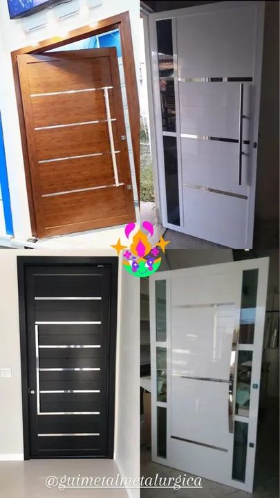 Lindas portas em alumínio com vidro. Modelos diferenciados. - Foto 4