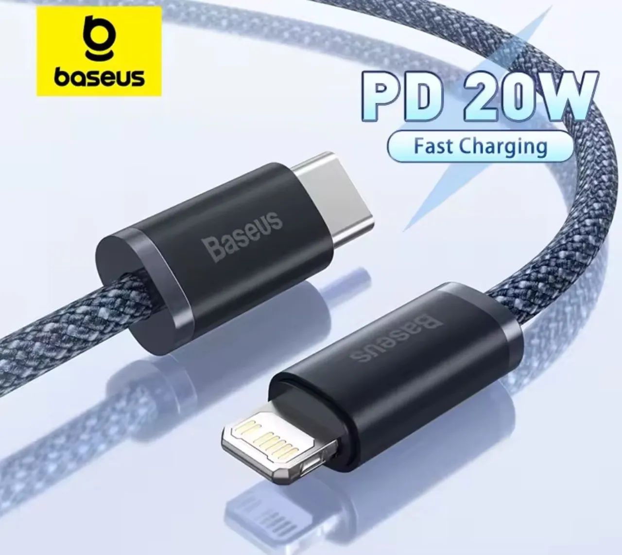 Cabo Baseus PD 20W Lightning para USB-C com 1M Lacrado 