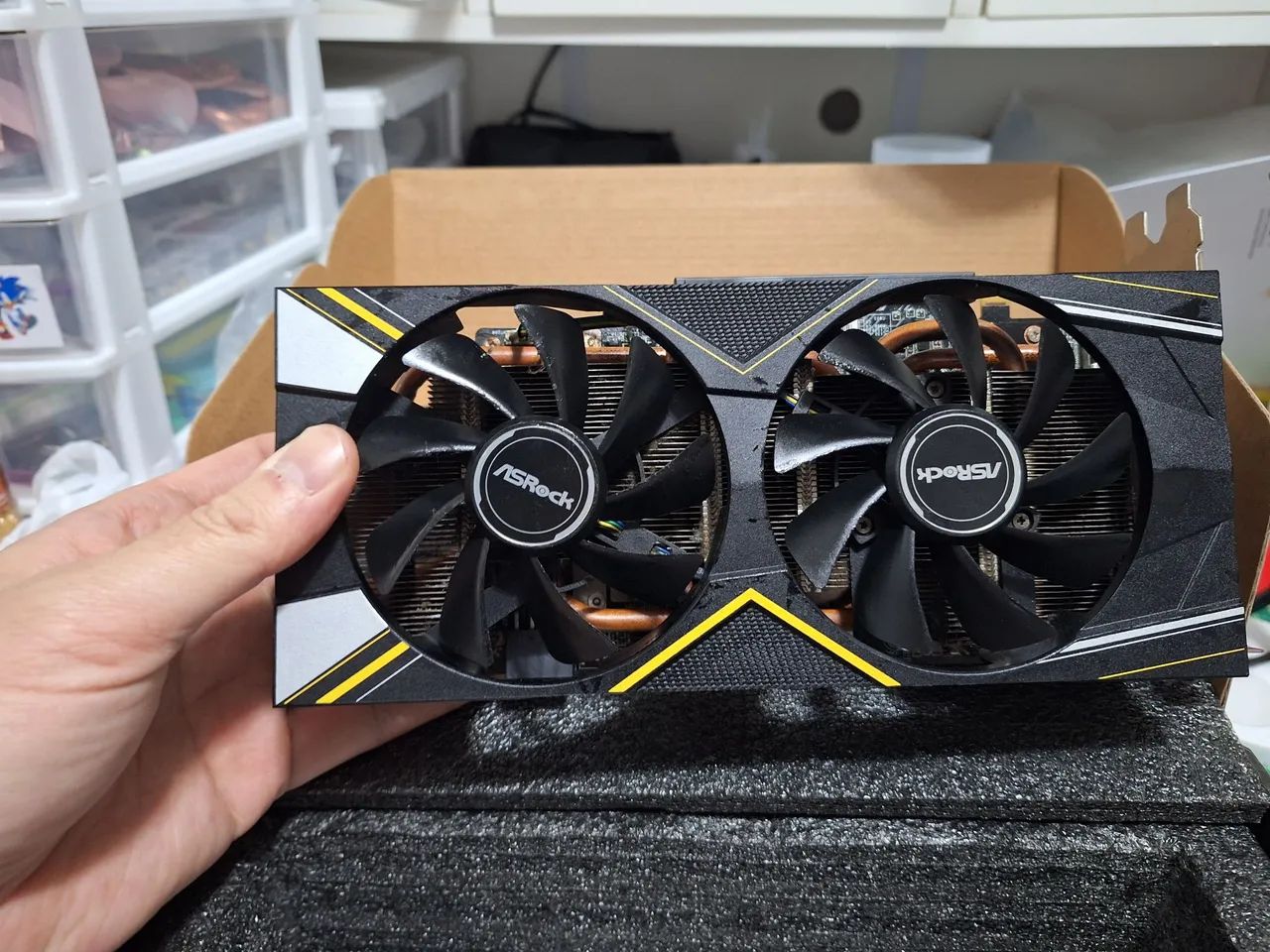 Rx 5600 xt ASROCK - Funcionando normalmente -  leia a descrição atentamente  - Foto 3