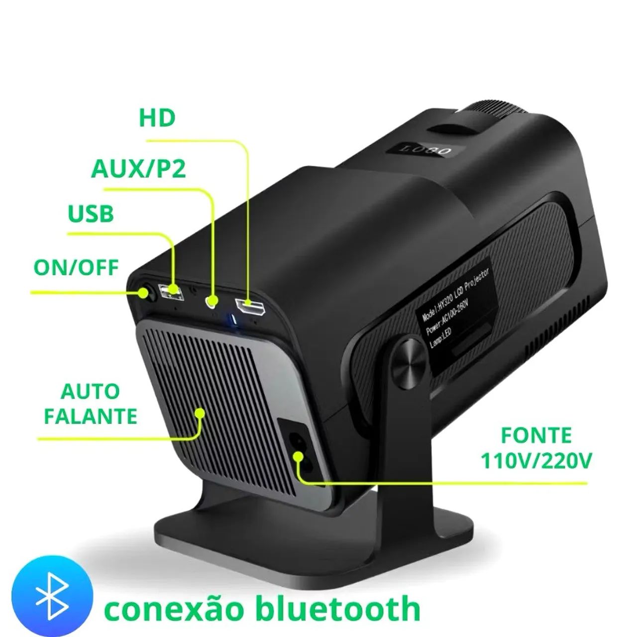 Projetor Android + tela de projeção  - Foto 4