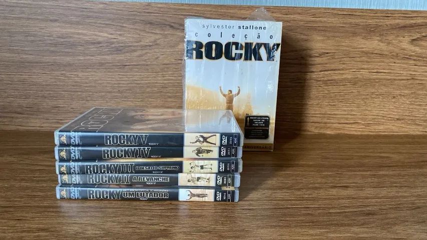 box com todos os filmes do rock balboa - Foto 4