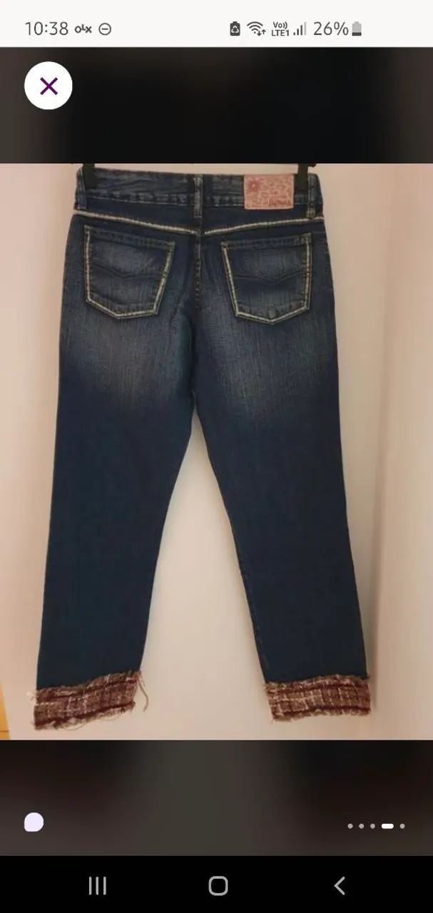 Calça Jeans capri com Detalhe  - Foto 4