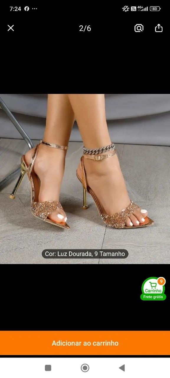 Sandália para festa 