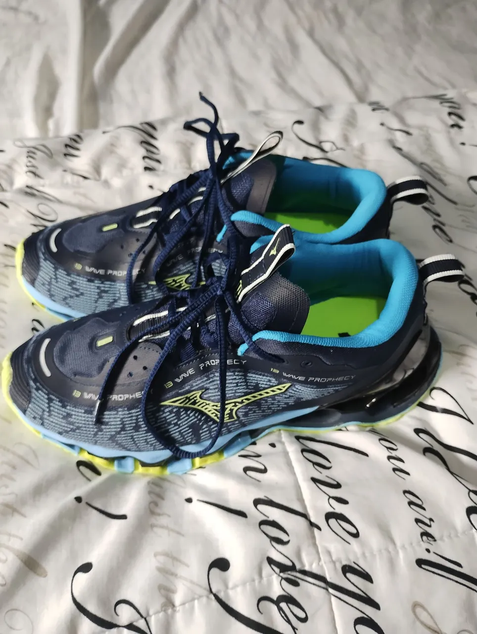 Mizuno Wave Prophecy 12 - Azul e Amarelo