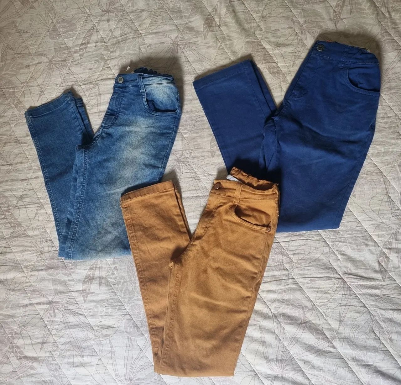 Calça jeans infantil tamanho 12