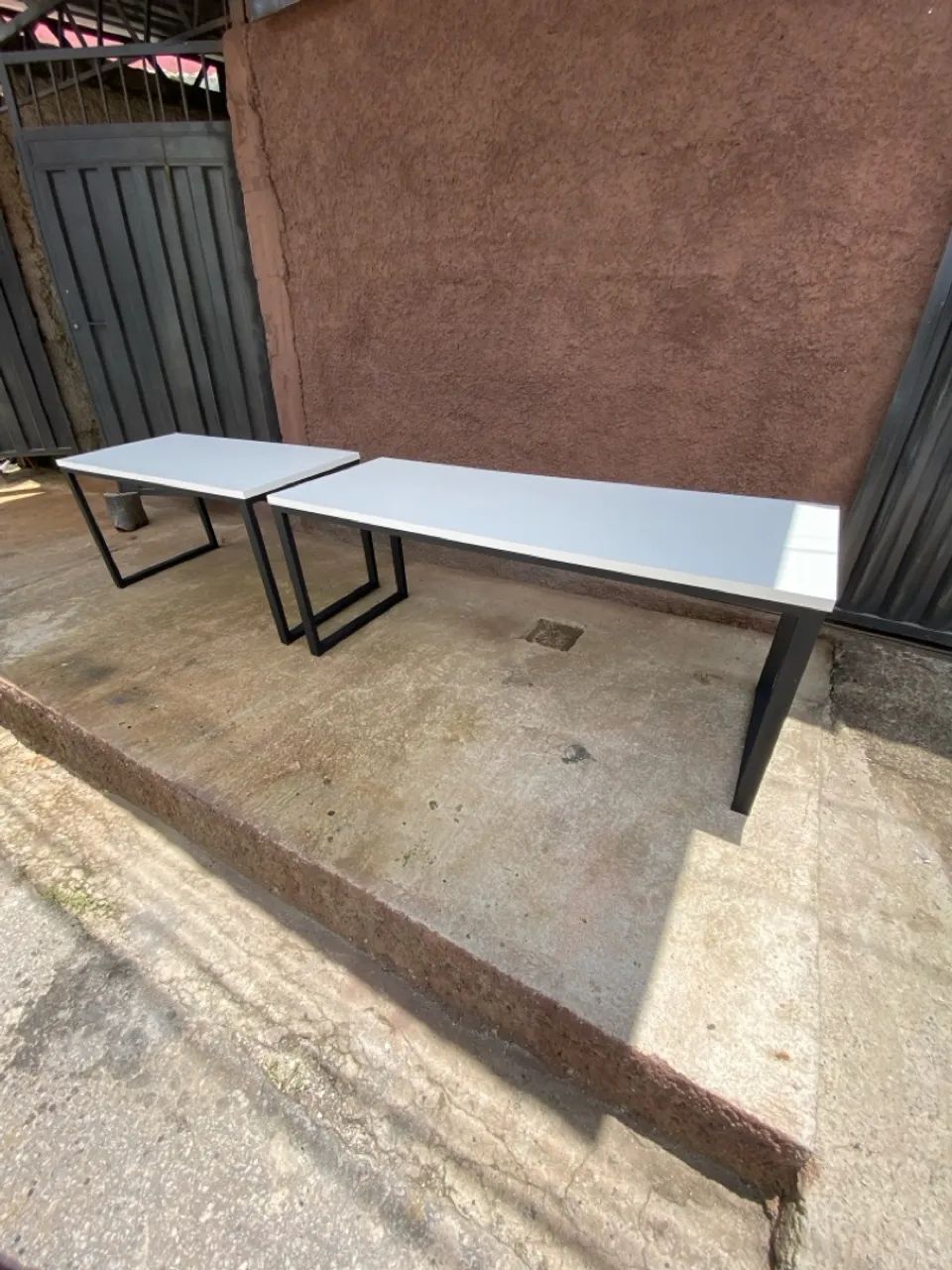 Mesa estilo industrial, mdf com espessura de 30 mm - Foto 4