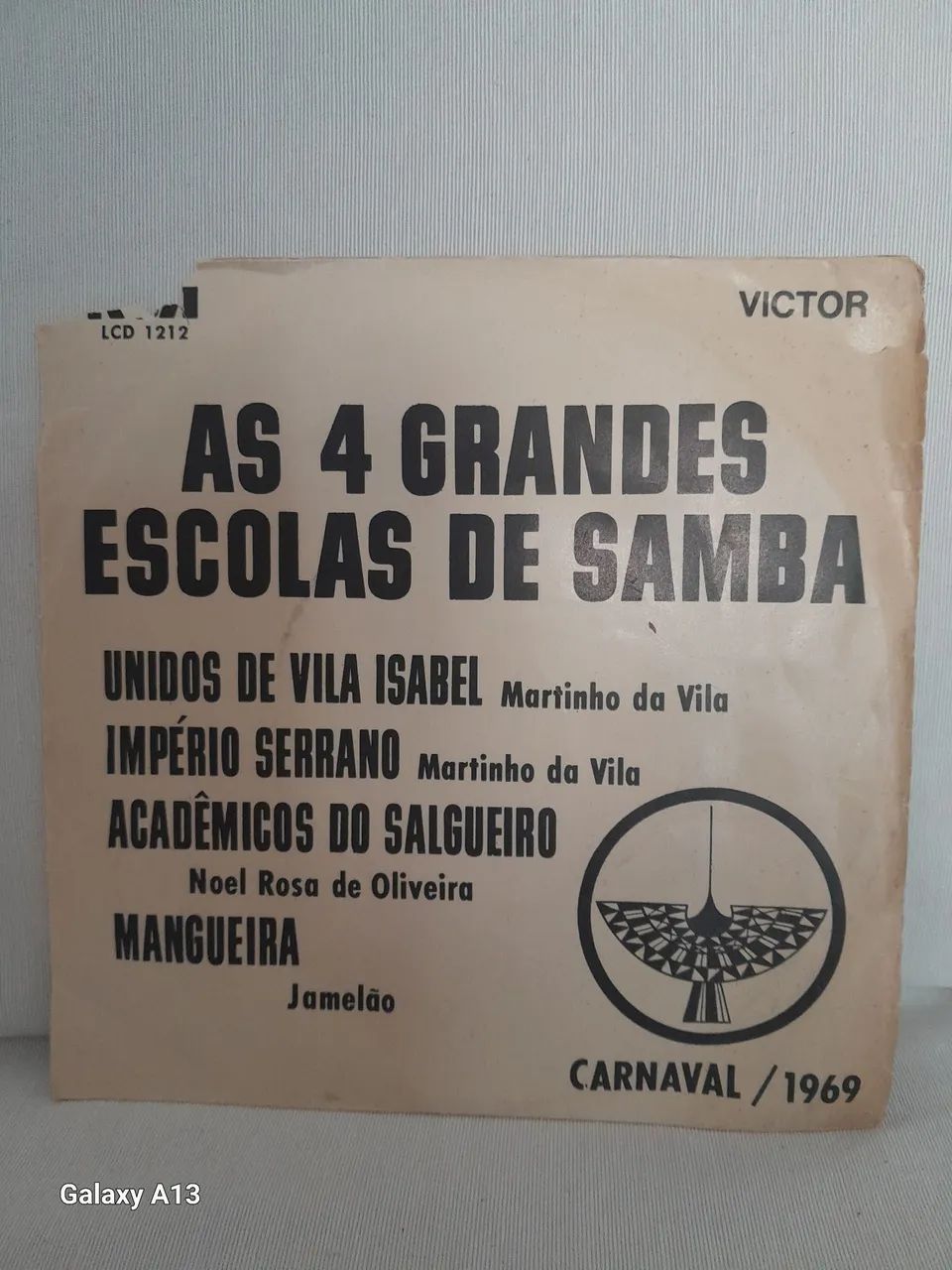 Vinil Compacto-As 4 Grandes Escolas de Samba 