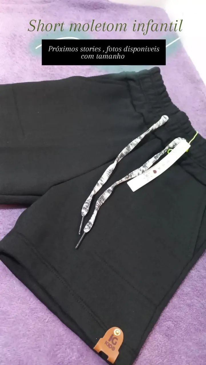 Shorts moletom infantil - Foto 4