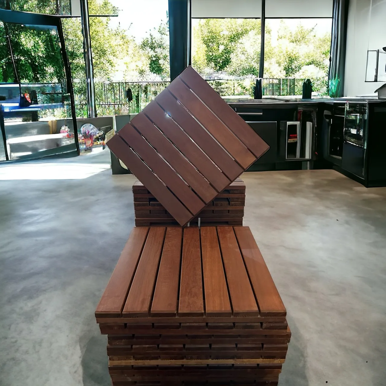 Deck modular de Madeira para Área Externa