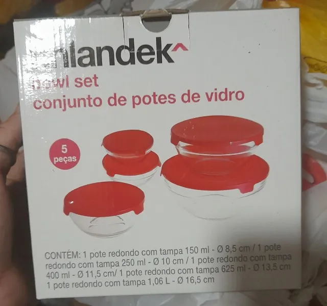 Bowl potes de vidro kit