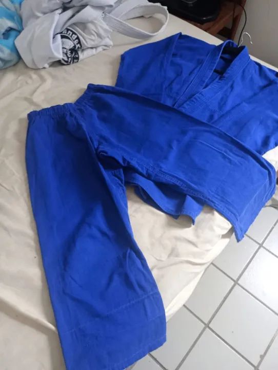 Kimono de Judô Azul - Tamanho M3 - Foto 2