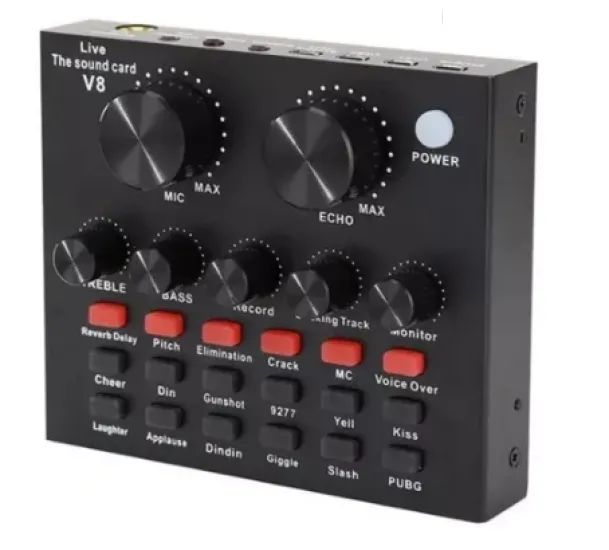 Mesa De Som V8 Áudio Usb Smart Conjunto Interface Externa 5v - Foto 4