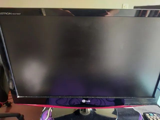 Monitor E Tv Lg 22 Tela Hd Lcd Com Som E Controle Remoto Vermelho