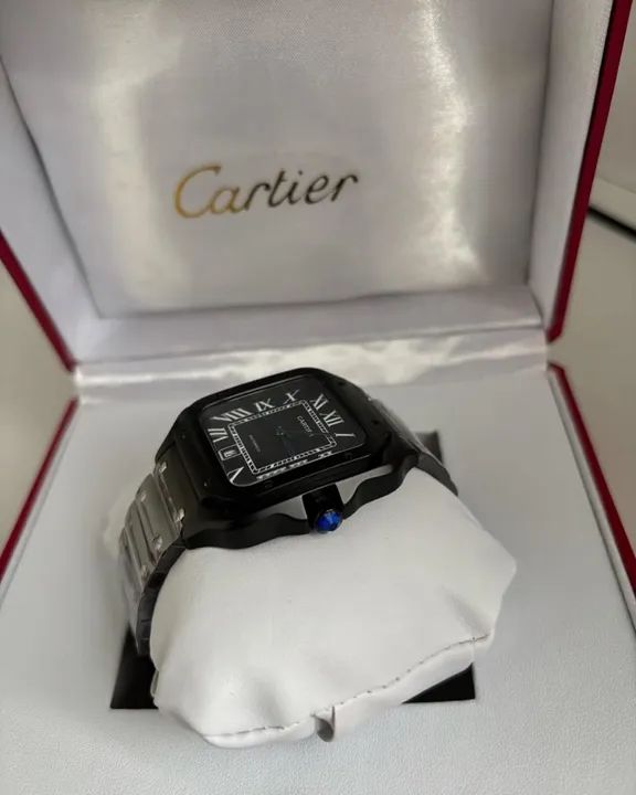Relógio Cartier Santos All Black Automático - Foto 3