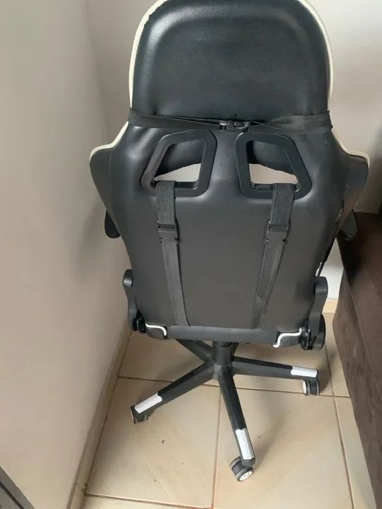 Cadeira Gamer Dazz - Preto e Branco - Foto 4
