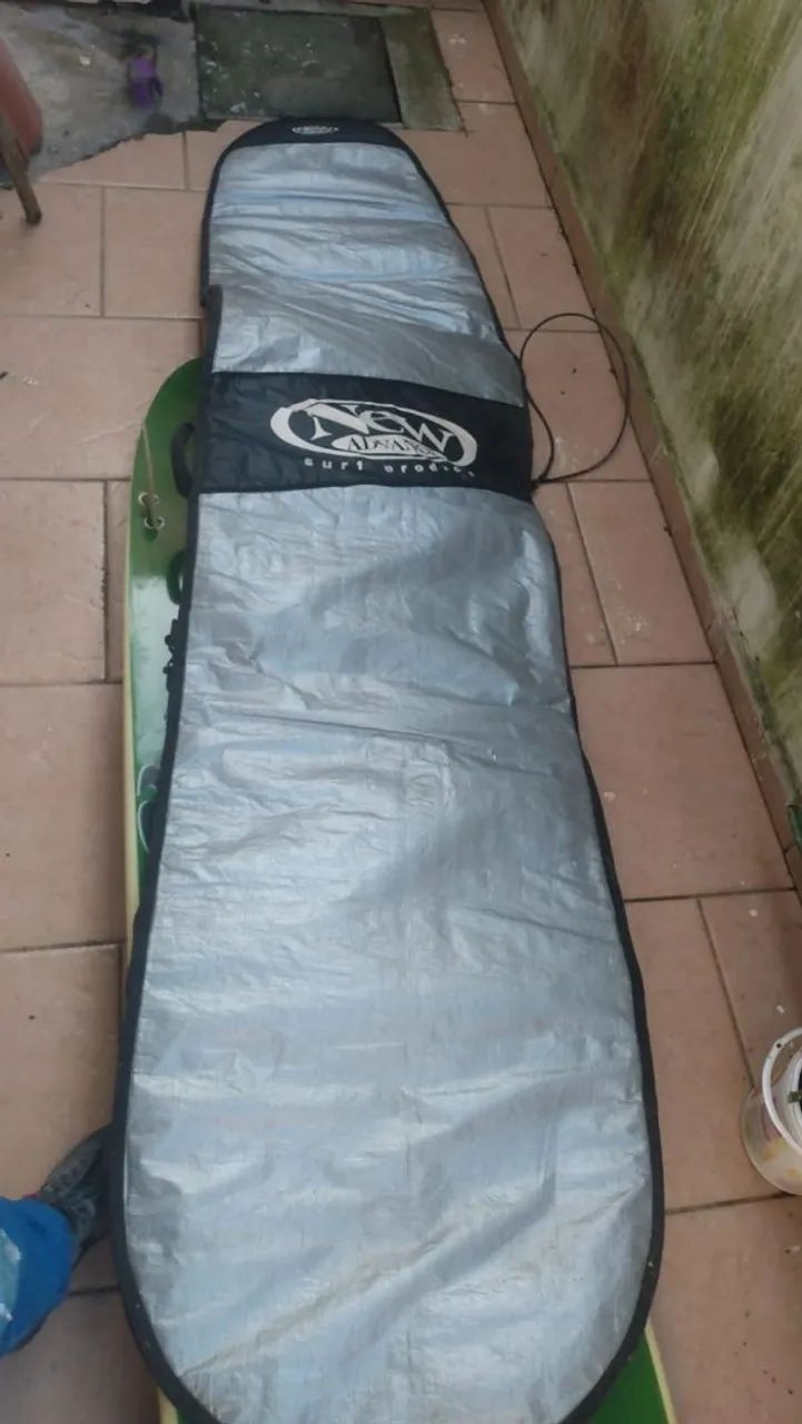 Prancha longbord 9"com capa  e kinhas e laches - Foto 6