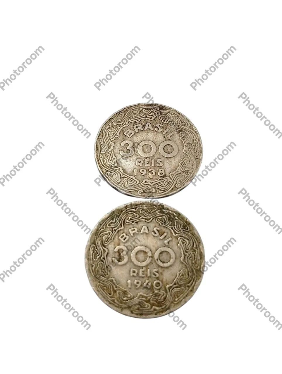 2 Moedas 300 Reis 1938 e 1940