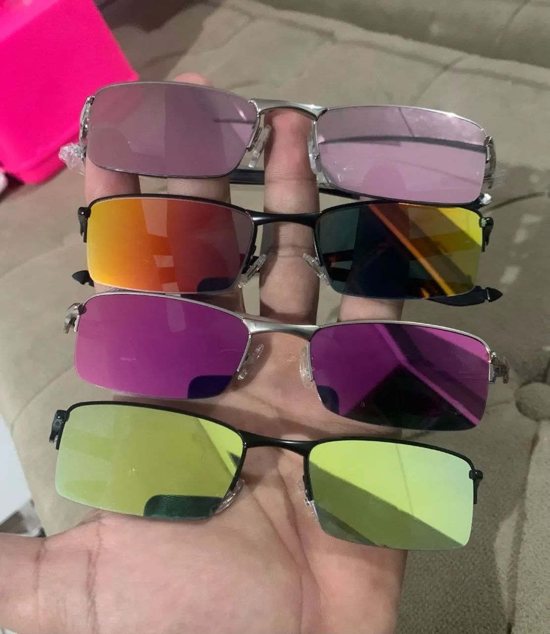 Oculos lupa do vilão espelhadas 