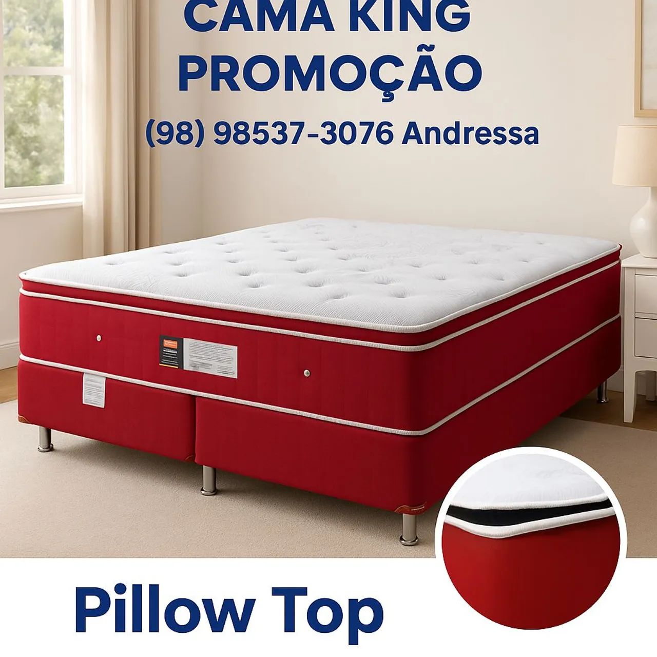 Cama box casal King entrega grátis aproveite a promoção 