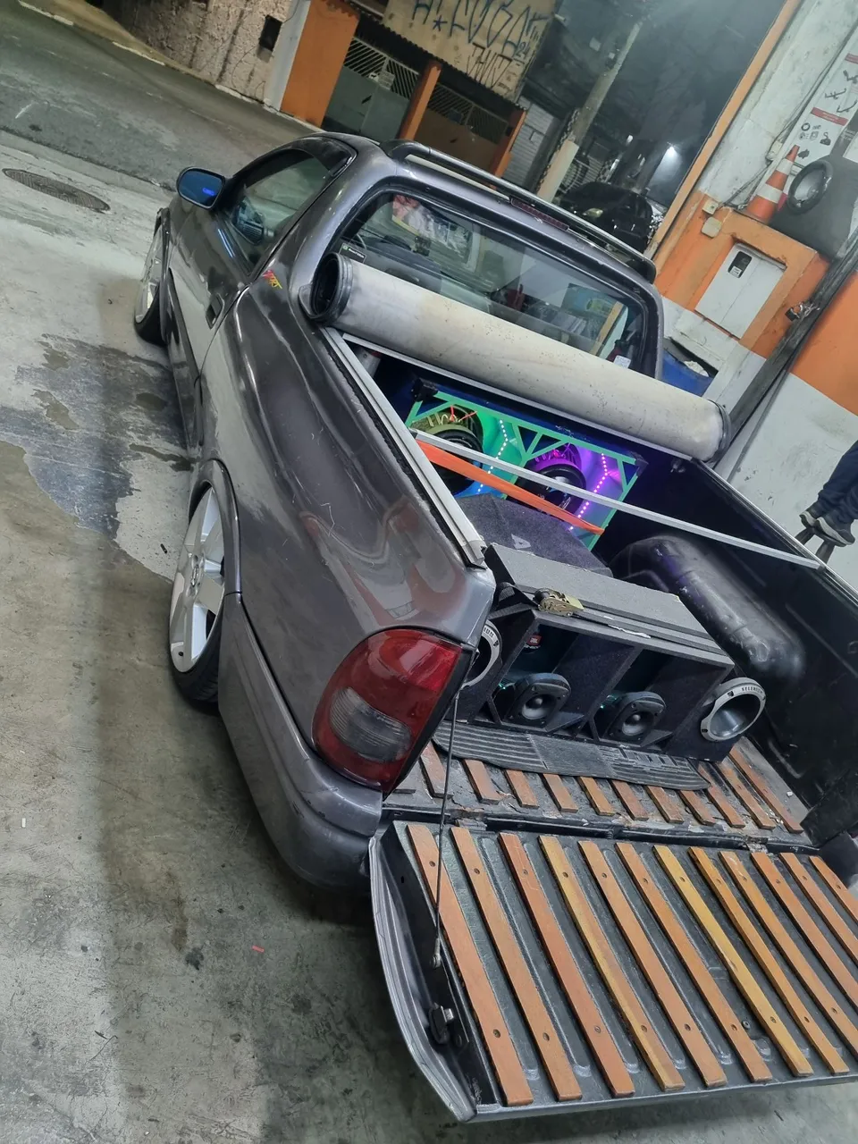 Pick-up corsa suspensão a ar