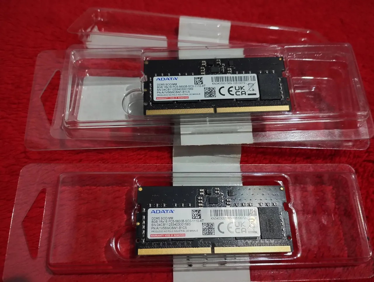 Memória RAM DDR5 semi nova 
