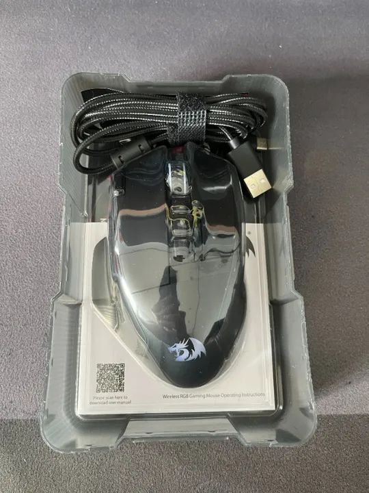 Mouse Gamer Redragon Swain, RGB, 16000 DPI, 9 Botões, Preto - M915RGB-WL - Foto 2