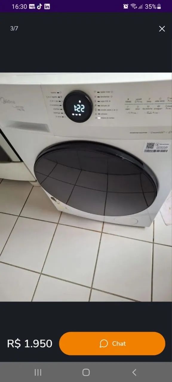 Máquina de Lavar e secar Midea HealthGuard Smart - Foto 5