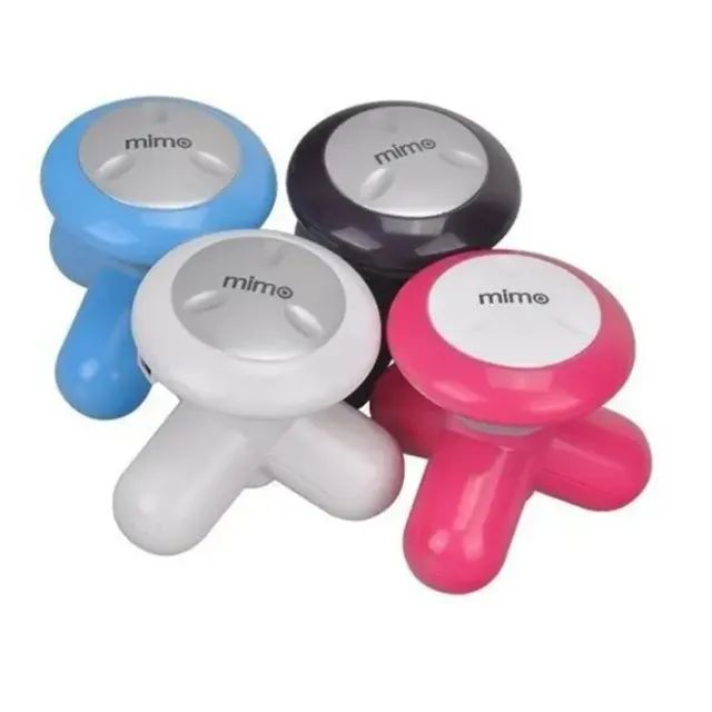 Mini Massageador Portátil A Pilha Ou USB Com 3 Pontos Relaxante - Foto 2